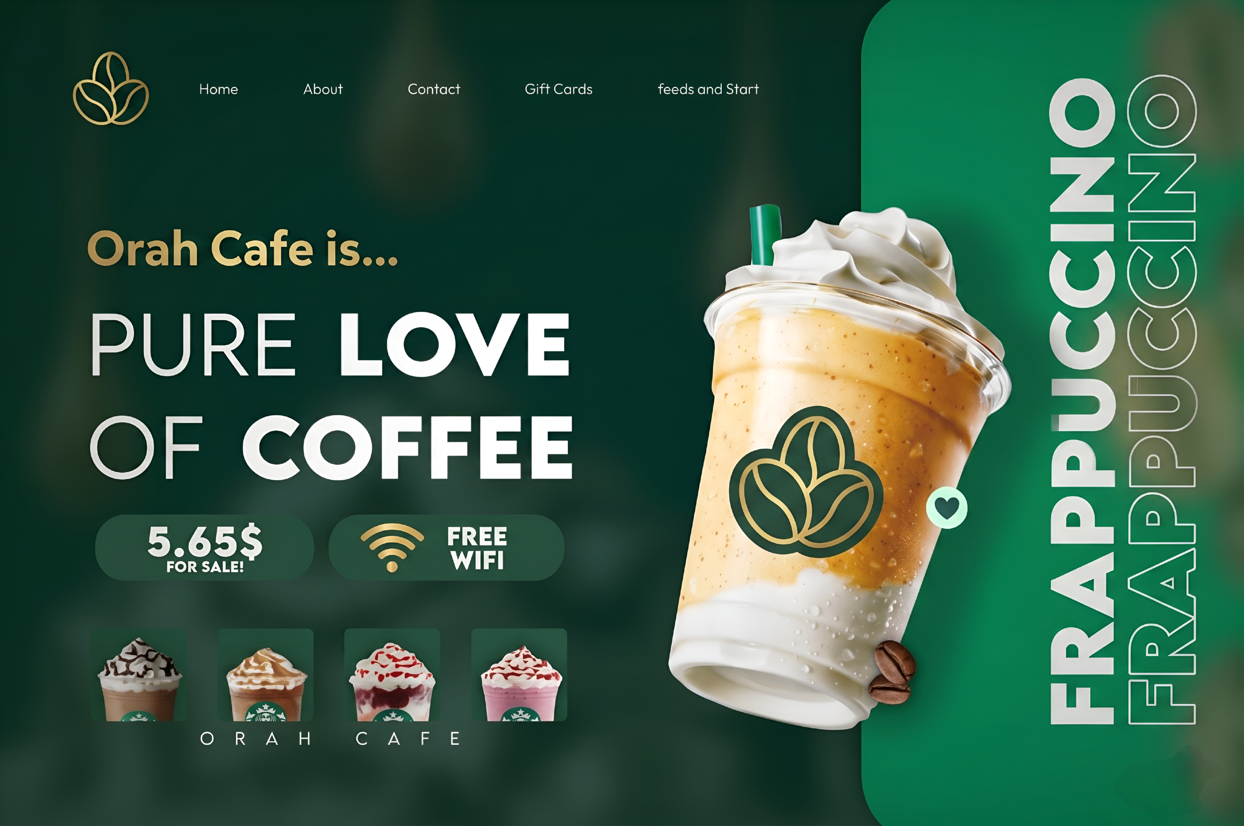 Love Over Coffee project mockup